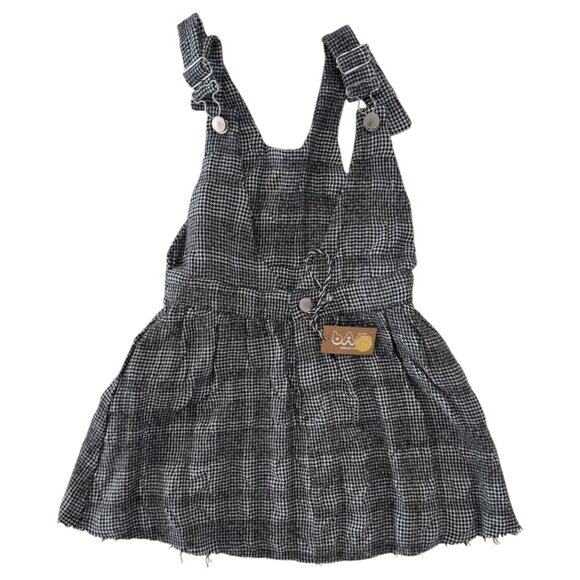 ATELIER BARN - PLAID DRESS - 51%WOOL/ 49% COTTON - BLACK/WHITE - NWT - Picture 1 of 4